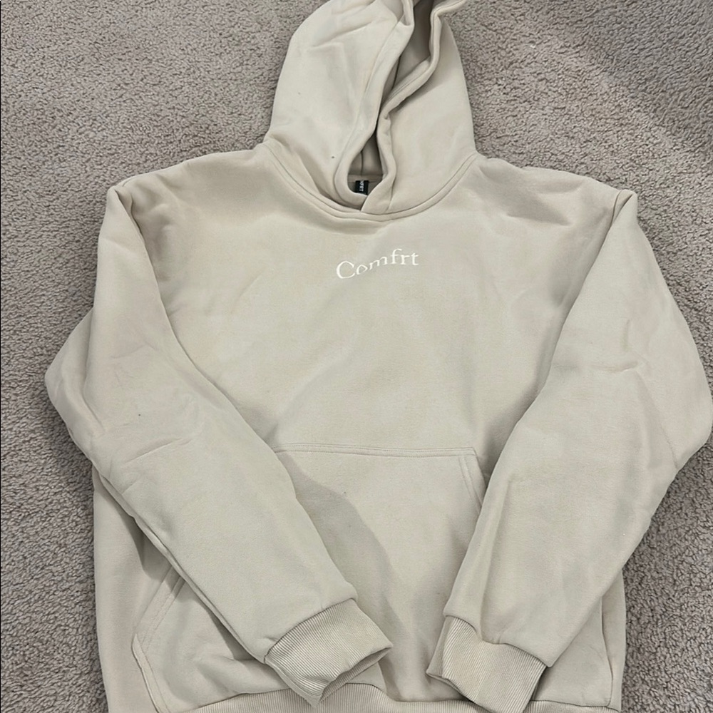 Men's Beige comfrt Hoodie